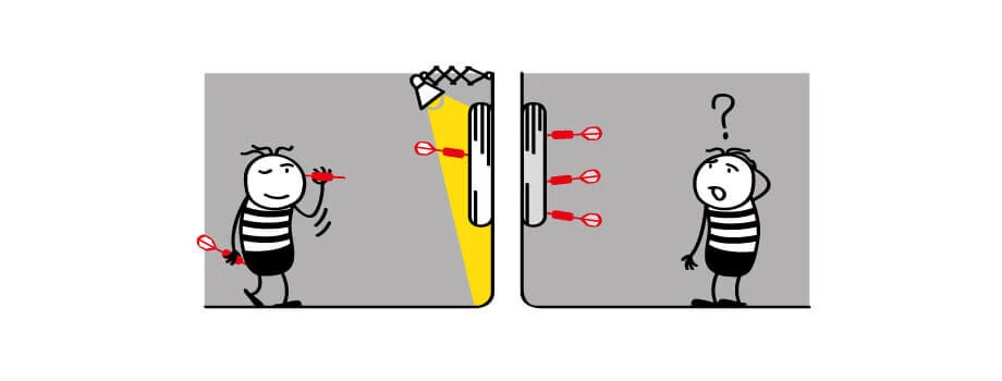 Die optimale Beleuchtung für die Dartscheibe